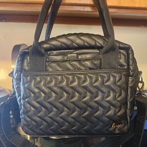 Lug Black Purse Shoulder Crossbody